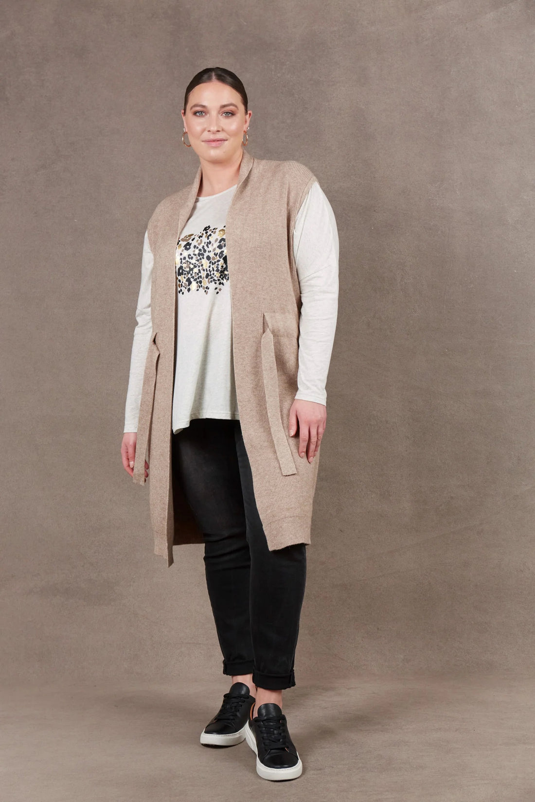 Eb &amp; Ive Nawi Vest Waistcoat in Barley (ONE SIZE)