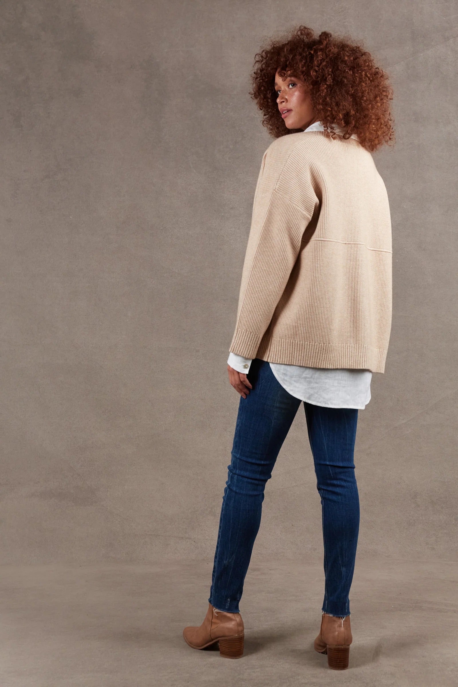 Eb &amp; Ive Nakato Cardigan in Oat