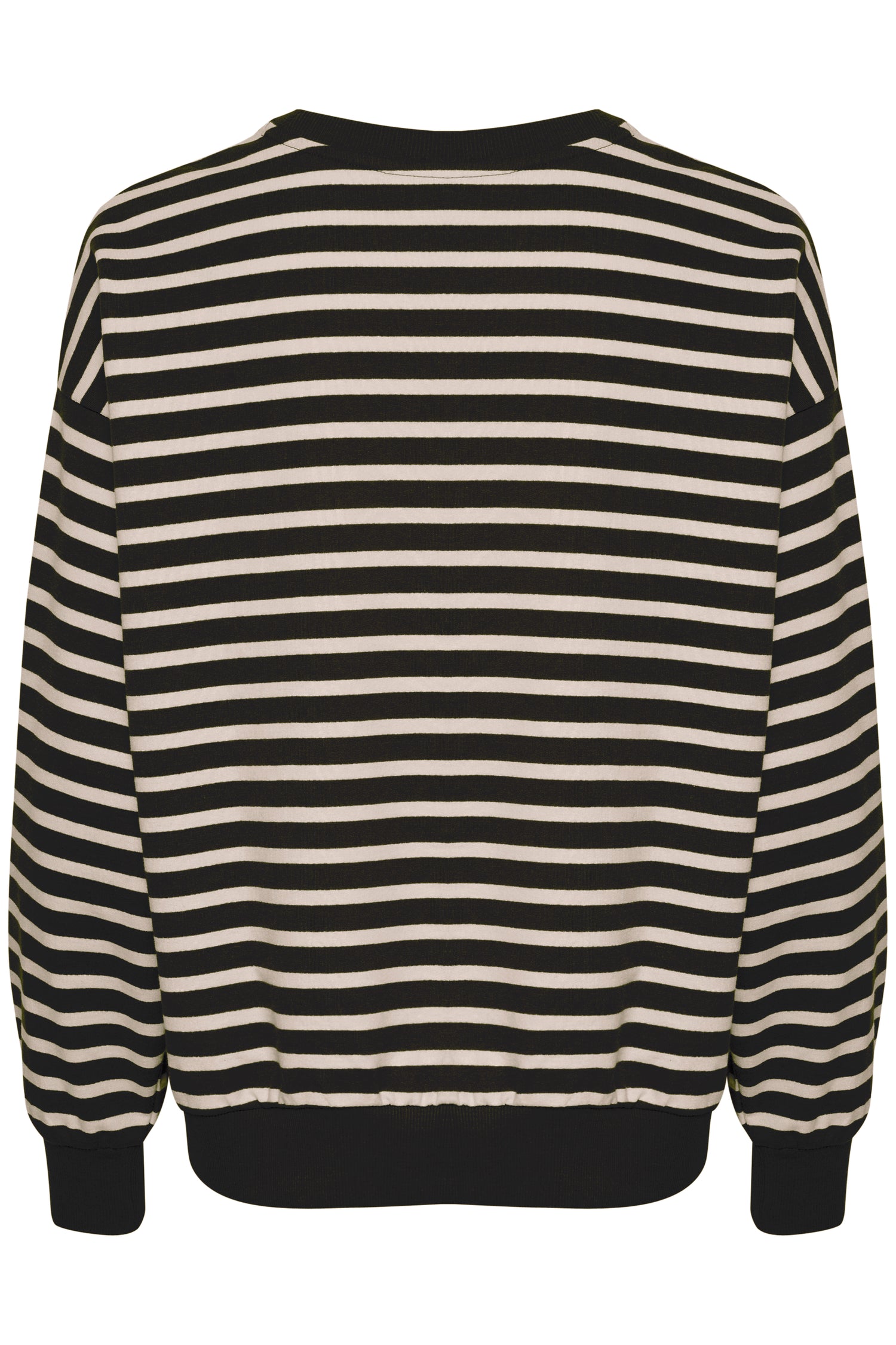 Saint Tropez Gila Striped Sweatshirt in Black