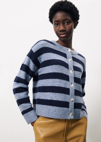 FRNCH Megane Knit in a Blue Jean Stripe