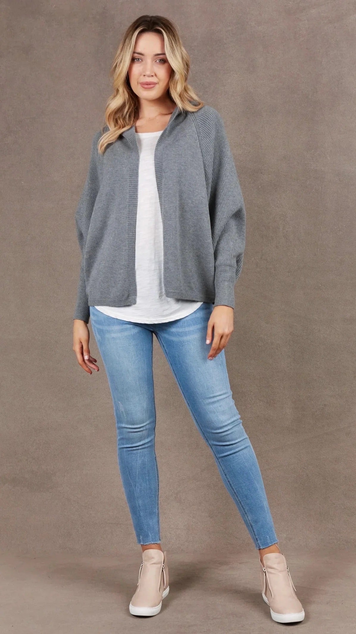 Eb &amp; Ive Nawi Cardigan in Smoke (ONE SIZE)