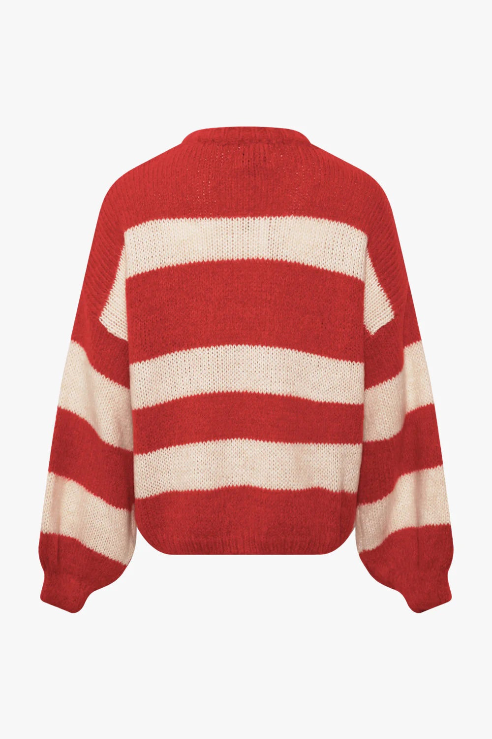 Give Love Striped Knit in Red and Ivory (One Size)