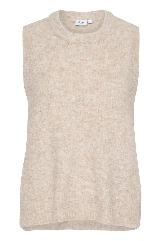 Saint Tropez Gela Knited Tank in Gray Morn