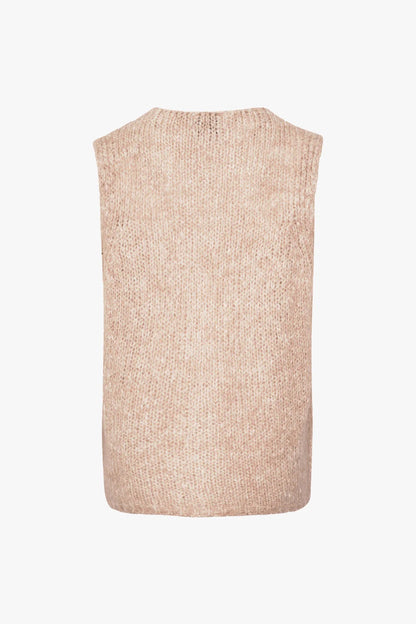 Jacey Knit Vest in Oatmeal