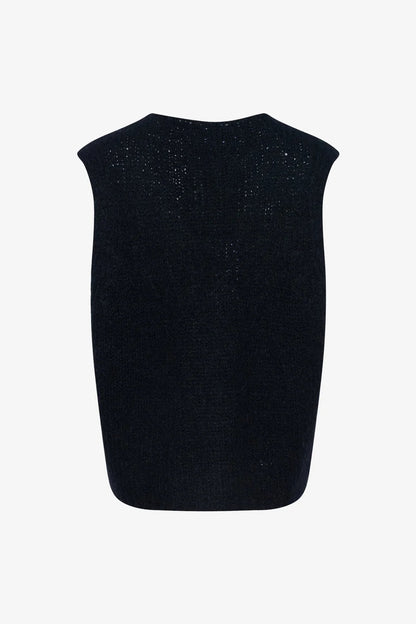 Jacey Knit Vest in Black