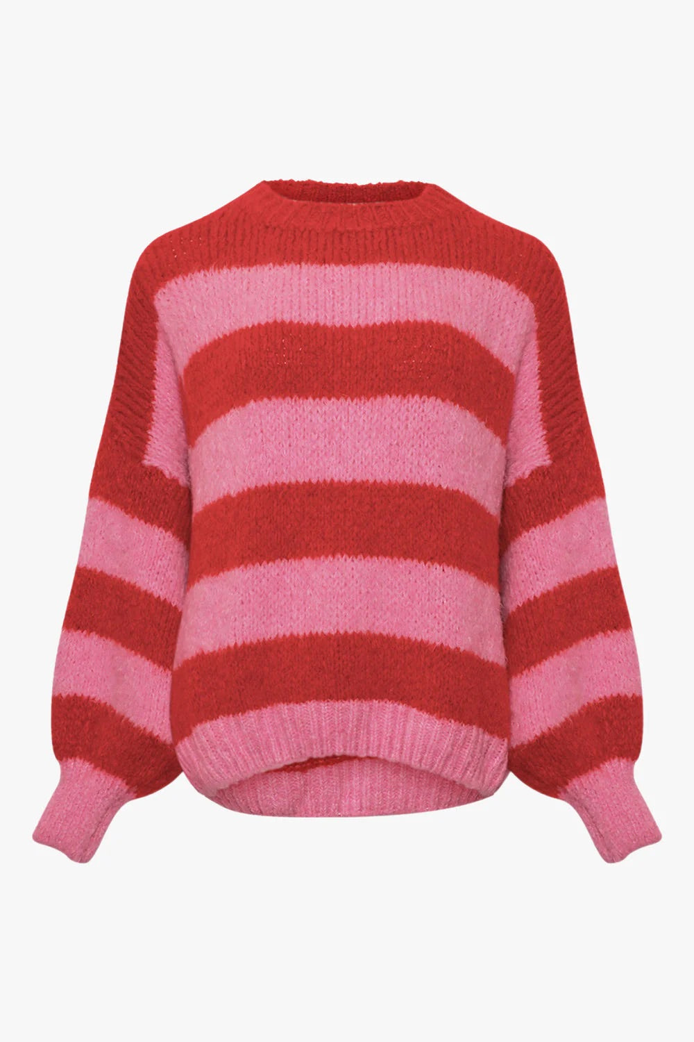 Kia Red and Pink Striped Knit (One Size)